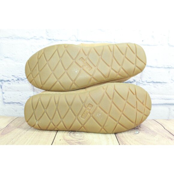 LL Bean Wicked Good Slippers Boot Moc Suede Brown Size 11 Wide - Picture 7 of 9